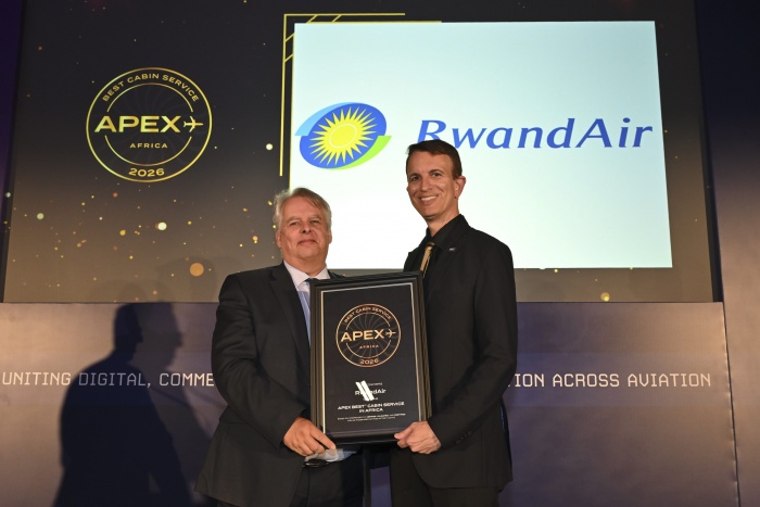 RwandAir wins best cabin service in Africa at the APEX Awards 2026 | News