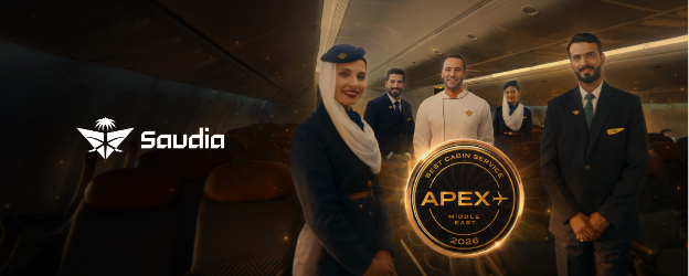 Saudia earns the APEX Award for Best Cabin Service in the Middle East 2026 | News