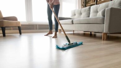 Wash laminate floors