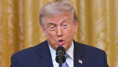 Trump Mocked Over Word Flub After Joking About Running for Third Term